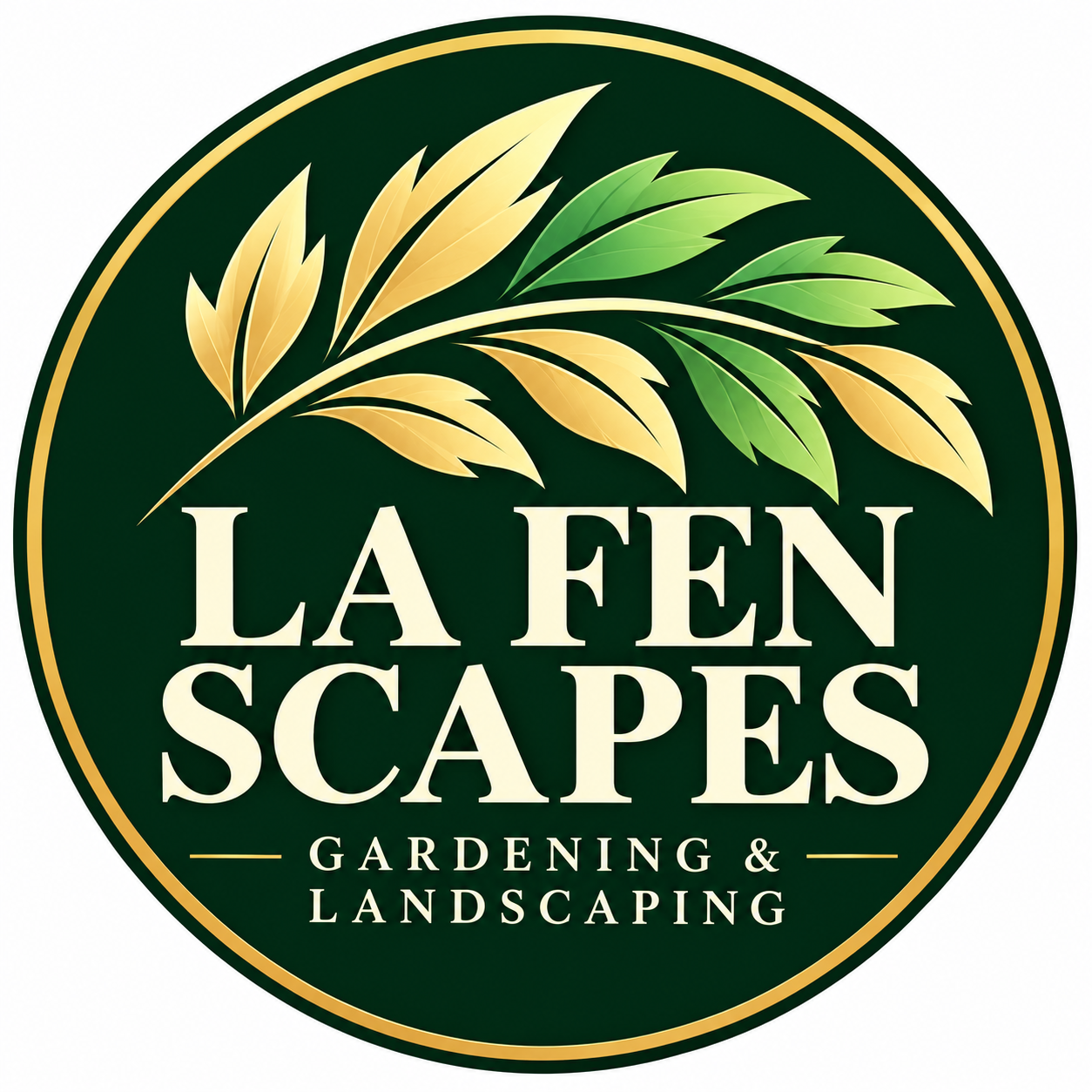LA Fen Scapes Gardening and Landscaping logo